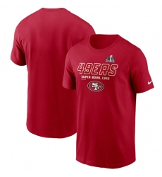 Men San Francisco 49ers Scarlet Super Bowl LVIII Iconic T Shirt