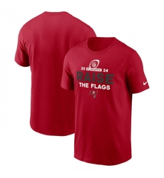 Men Tampa Bay Buccaneers Red 2024 Playoffs T Shirt