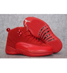 2017 Air Jordan 12 Retro Red Suede All Red Cheap Sale