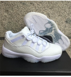 Air Jordan 11 White Snake Skin Men Shoes