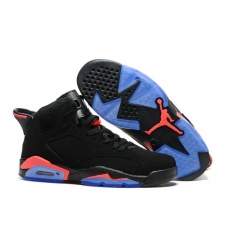 Air Jordan 6 Retro Men Shoes Black Red 2016