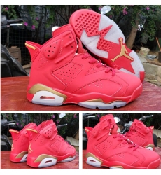 Air Jordan 6 Retro Red Gold Men 2020 Shoes