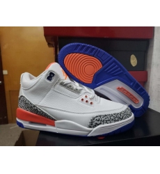 Men Air Jordan 4 Retro Men Shoes White Blue Orange