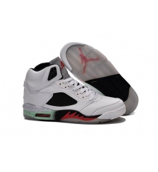 Air Jordan 5 Men Shoes White Aqua