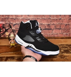 Air Jordan 5 Retro New Black Men Shoes