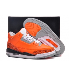 Air Jordan 3 Men Burst Shoes Orange Gray