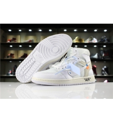 Off White Air Jordan 1 Women Shoes White