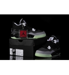 Air Jordan 4 Shoes 2013 Womens Night Light Black Grey White