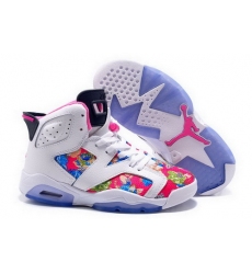 Air Jordan 6 Shoes 2014 Womens Knitting White Red