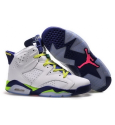 Air Jordan 6 Shoes 2015 Womens White Purple Green