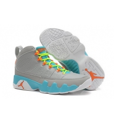 Air Jordan 9 Shoes 2014 Womens Grey Blue