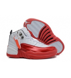 Air Jordan 12 Shoes 2014 Womens White Red