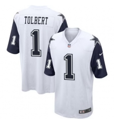 Dallas Cowboys 1 Jalen Tolbert Color Rush Vapor Limited Jersey