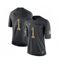 Men Arizona Cardinals #1 Kyler Murray Limited Black 2016 Salute to Service Football Jersey