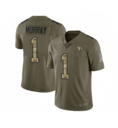 Men Arizona Cardinals #1 Kyler Murray Limited Olive Camo 2017 Salute to Service Football Jersey