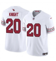 Men Arizona Cardinals 20 Bam Knight White 2025 F U S E  Vapor Untouchable Limited Stitched Jersey