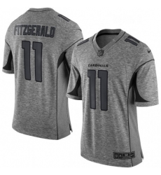 Men Nike Arizona Cardinals 11 Larry Fitzgerald Limited Gray Gridiron NFL Jersey