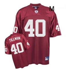 Reebok Arizona Cardinals 40 Pat Tillman Red Team Color Authentic Throwback NFL Jersey