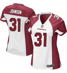 Womens Nike Arizona Cardinals 31 David Johnson Game White NFL Jersey