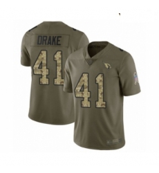 Youth Arizona Cardinals #41 Kenyan Drake Limited Olive Camo 2017 Salute to Service Football Jersey