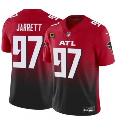 Men Atlanta Falcons 97 Grady Jarrett Red Black 2024 F U S E With 4 Star C Patch Vapor Untouchable Limited Stitched Football Jersey