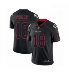 Men Nike Atlanta Falcons 18 Calvin Ridley Limited Lights Out Black Rush NFL Jersey