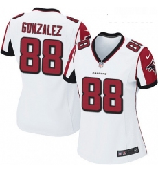 Womens Nike Atlanta Falcons 88 Tony Gonzalez Game White NFL Jersey