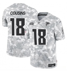 Youth Atlanta Falcons 18 Kirk Cousins 2024 F U S E Arctic Camo Salute To Service Limited Stitched Football Jersey