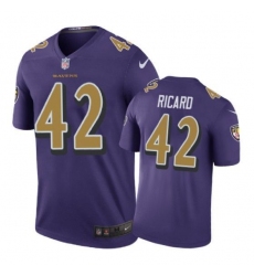 Baltimore Ravens 42 Patrick Ricard Nike color rush Purple Jersey