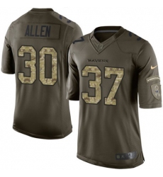 Men Nike Javorius Allen Baltimore Ravens Limited Green Salute to Service Jersey