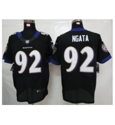 Nike Baltimore Ravens 92 Haloti Ngata Black Elite NFL Jersey