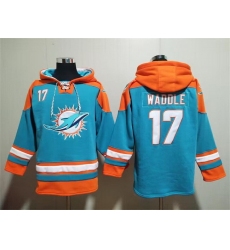 Men-27s-Miami-Dolphins--2317-Jaylen-Waddle-Aqua-Lace-Up-Pullover-Hoodie-587-36979