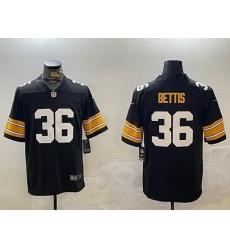 Men-27s-Pittsburgh-Steelers--2336-Jerome-Bettis-Black-Vapor-Untouchable-Stitched-Football-Jersey-935-64479