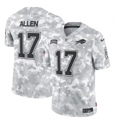 Men Buffalo Bills 17 Josh Allen 2024 Arctic Camo Salute To Service Limited Stitched Football Jersey