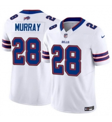 Men Buffalo Bills 28 Latavius Murray White 2023 F U S E  Vapor Untouchable Limited Stitched Football Jersey