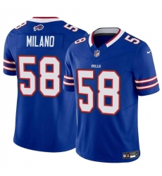 Men Buffalo Bills 58 Matt Milano Royal 2024 F U S E Vapor Untouchable Limited Stitched Football Jersey