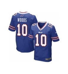 Nike Buffalo Bills 10 Robert Woods Blue Elite NFL Jersey