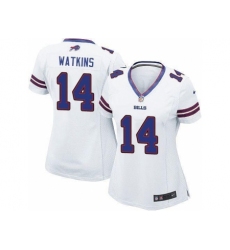 Women Nike Buffalo Bills #14 Sammy Watkins White NFL Jerseys