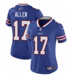 Womens Nike Buffalo Bills 17 Josh Allen Royal Blue Team Color Vapor Untouchable Elite Player NFL Jersey