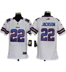 Youth Nike Buffalo Bills 22# Jackson White Nike NFL Jerseys