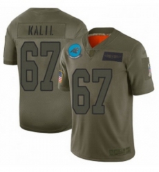 Men Carolina Panthers 67 Ryan Kalil Limited Camo 2019 Salute to Service Football Jersey