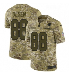 Mens Nike Carolina Panthers 88 Greg Olsen Limited Camo 2018 Salute to Service NFL Jersey