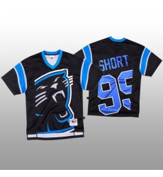 NFL Carolina Panthers 99 Kawann Short Black Men Mitchell  26 Nell Big Face Fashion Limited NFL Jersey