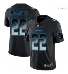 Panthers 22 Christian McCaffrey Black Arch Smoke Vapor Untouchable Limited Jersey