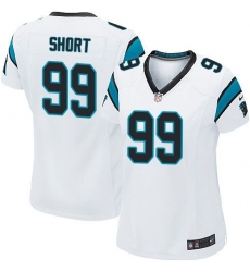 Nike Panthers #99 Kawann Short White Womens Stitched NFL Elite Jersey