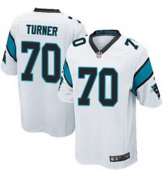 Nike Panthers #70 Trai Turner White Youth Stitched NFL Elite Jersey