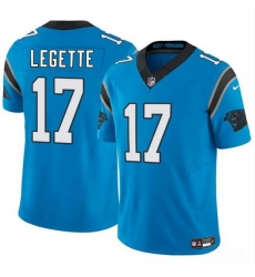 Youth Carolina Panthers 17 Xavier Legette Blue 2024 F U S E  Vapor Limited Stitched Football Jersey