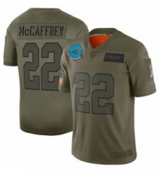 Youth Carolina Panthers 22 Christian McCaffrey Limited Camo 2019 Salute to Service Football Jersey