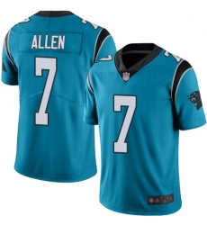 Youth Panthers 7 Kyle Allen Blue Alternate Stitched Football Vapor Untouchable Limited Jersey