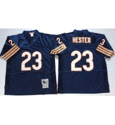 Men Chicago Bears 23 Devin Hester Navy M&N Throwback Jersey